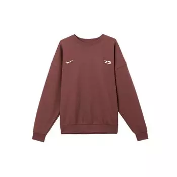 Nike Большой фирменный логотип с круглым вырезом, удобная модная толстовка, мужская толстовка, коричневый белый HQ2962-231 XL
