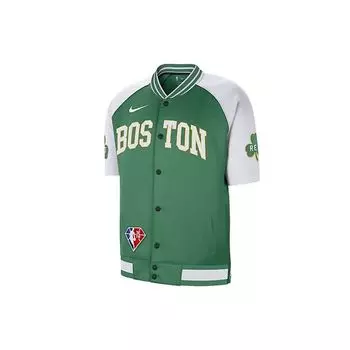 Nike Boston Celtics Dri-Fit Повседневная спортивная дышащая куртка с короткими рукавами Мужская верхняя одежда Зеленая DB2439-312 M