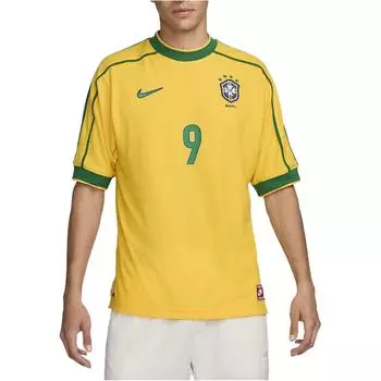 Nike Бразилия 1998 переиздание футбольной майки-реплики Varsity Maize/Pine Green/Lucky Green мужские топы желтые IB1155-741 XL