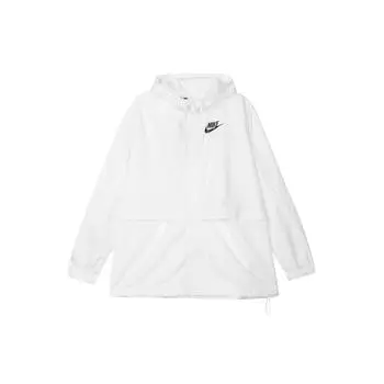 Nike Breathable Casual Hooded Jacket Women Jackets White AJ2982-101 XL