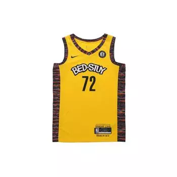 Nike Brooklyn Nets NBA Swingman Fan Edition Джерси Мужской баскетбольный жилет Amarillo-Yellow CU0193-728 S