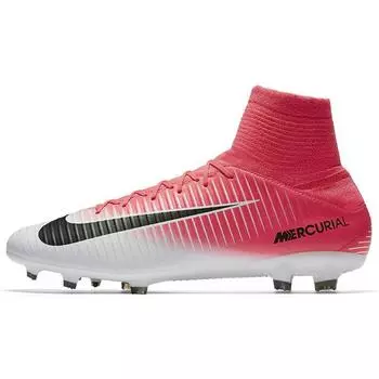 Nike Бутсы мужские Mercurial Veloce 3 DF FG Racer Pink белые-черные 831961-601 41