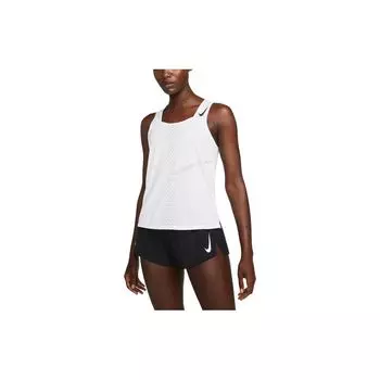 Nike Быстросохнущая майка с логотипом и принтом, женские топы, цвет белый DM7552-100 XL