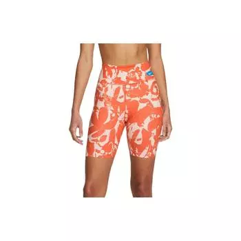 Nike Быстросохнущие обтягивающие шорты для фитнеса с принтом, мужские шорты оранжевого цвета DM7628 L