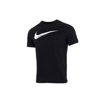Nike Casual Sports Crew Neck Training Дышащая футболка с коротким рукавом Мужские топы Черные CZ9725-010 L