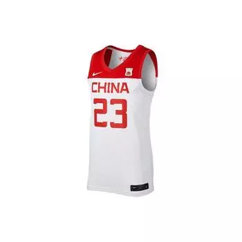 Nike Casual Sports Свободная баскетбольная майка без рукавов China Team Home Edition Abdul-Shalamu No. 23 Мужской трикотаж красный CD9485-104 M