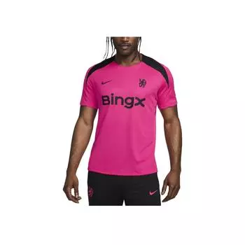 Nike Chelsea FC Dri-Fit FW24 винтажная трикотажная удобная футболка с коротким рукавом с круглым вырезом, мужские топы розового цвета FQ2607-659 M