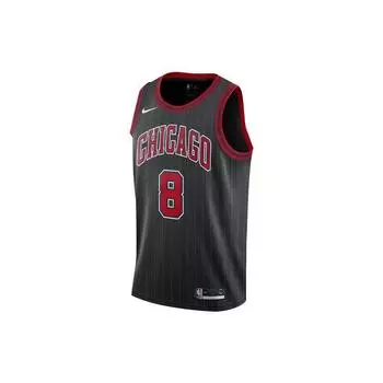 Nike Chicago Bulls Fan Edition LaVine Нет. 8 Мужские баскетбольные майки черные AT9795-010 M