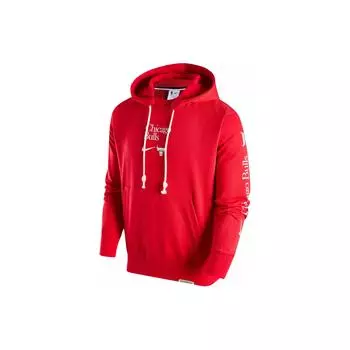 Nike Chicago Bulls Printed Letter Quick-Dry Hoodie Мужские толстовки с капюшоном Красные FD8591-657 L