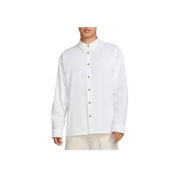 Nike Club Oxford Futura Удобная мягкая универсальная рубашка с длинным рукавом Мужские рубашки белого цвета HM9591-100 L