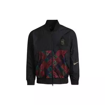 Nike Colorblock Sports Print Баскетбольная куртка Мужские куртки Черные DD6930-010 S