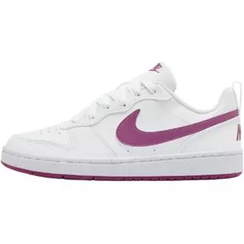 Nike Court Borough Low Recraft Белый Горячий Фуксия (GS) Детские кроссовки DV5456-121 38.5