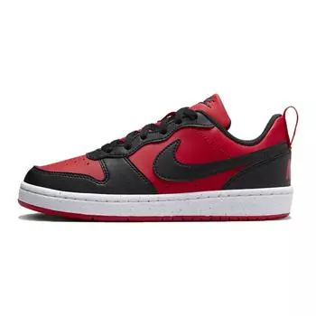 Nike Court Borough Low Recraft GS Black University Red Детские кроссовки Белые DV5456-600 35.5