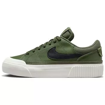 Nike Court Legacy Lift Medium Olive Женские кроссовки Green Sail Team-Orange DM7590-201 35.5