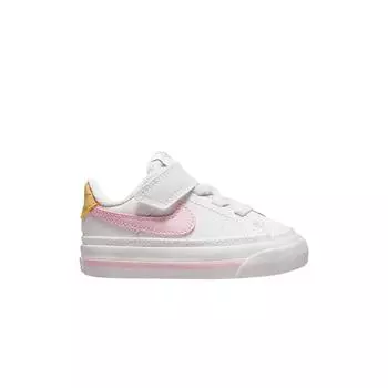 Nike Court Legacy TD Бело-Розовые Детские Кроссовки Из Пены Sesame Honeydew DA5382-115 27