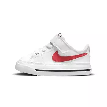 Nike Court Legacy TD White University Red Детские кроссовки Черные DA5382-105 21