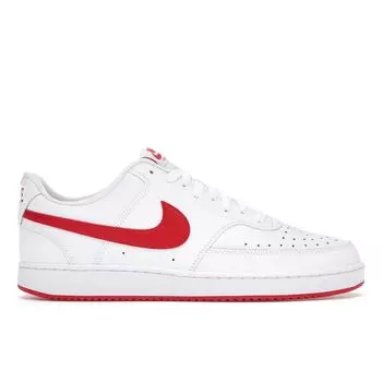Nike Court Vision Low White University Красные мужские кроссовки CD5463-102