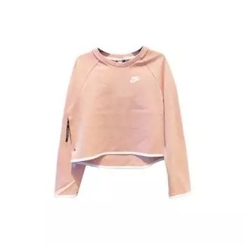 Nike Crew Neck Sport Casual Pullover Sweatshirt Женская толстовка Розовый Белый BV3452-606 S