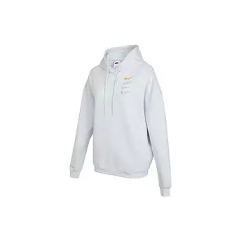 Nike Цветная вышитая многоцветная трикотажная толстовка с капюшоном для женщин, белая DO9248-043 L