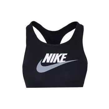 Nike Цветной блок логотипа Тренировка Бег Фитнес Спортивная майка Женские топы Черный DM0580-010 XS
