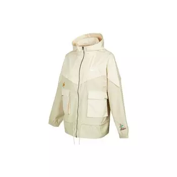 Nike Цветные блоки тканая куртка с капюшоном женские куртки Off-White DM7909-228 L