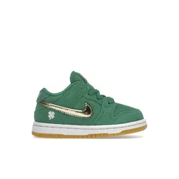 Nike Данк Лоу SB TD St. Детские кроссовки Patricks Day Green Lucky-Green Metallic-Gold DN3673-303 22