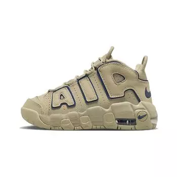 Nike Детские кроссовки Air More Uptempo PS Limestone Tan Valerian-Blue DQ6201-200 35