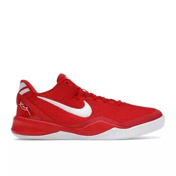 Nike Детские кроссовки Kobe 8 GS University Red, белые FN0266-601 39