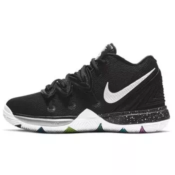 Nike Детские кроссовки Kyrie 5 PS Black Magic разноцветные белые AQ2458-901
