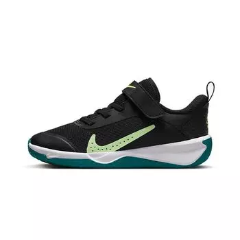 Nike Детские кроссовки Omni Multi-Court PS Black Barely Volt Bright-Spruce White DM9026-003 28