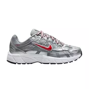 Nike Детские кроссовки P-6000 GS Metallic Silver Gym Red Flat-Silver Cool-Grey HV5064-002 36
