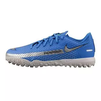 Nike Детские кроссовки Phantom GT Academy TF GS Photo Blue Metallic Silver Rage-Green CK8484-400 38.5