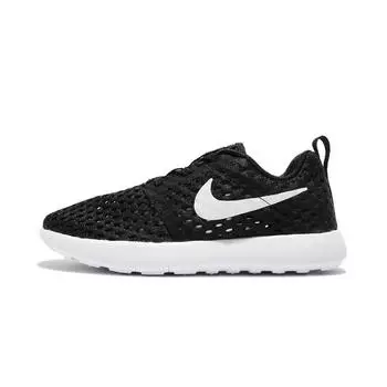 Nike Детские кроссовки Roshe One Flight Weight с низким верхом для бега, черно-белые, для детей 3-7 лет 28
