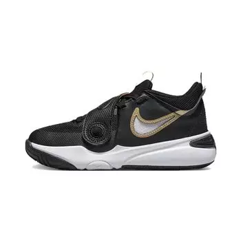 Nike Детские кроссовки Team Hustle D11 PS Black Metallic Gold White DV8994-004 28