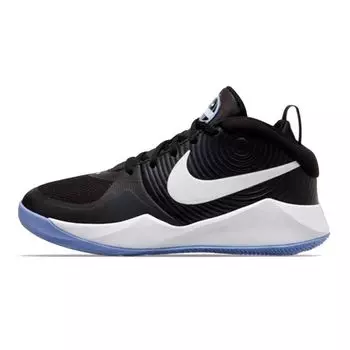 Nike Детские кроссовки Team Hustle D9 GS Black Light Thistle белые AQ4224-009 36