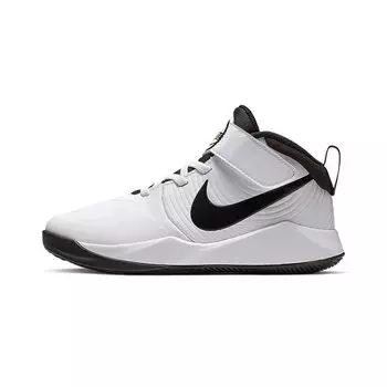 Nike Детские кроссовки Team Hustle D9 PS Бело-черные Volt AQ4225-100