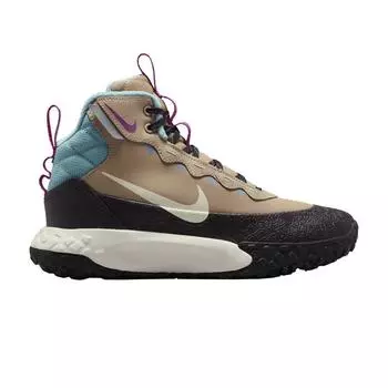Nike Детские кроссовки Terrascout GS Hemp Denim бирюзового цвета, коричневые, бордовые, пепельно-бледно-слоновая кость FV4173-200 36.5