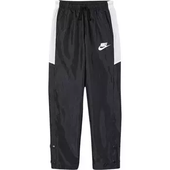 Nike Детские трикотажные спортивные штаны с принтом логотипа и эластичным поясом, детские плавки, черные CU9298-010 XL