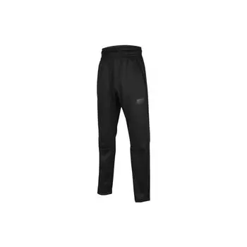 Nike Детские трикотажные спортивные штаны Therma с принтом логотипа и буквами, эластичным поясом, детские штаны черного цвета CV9328-010 XS