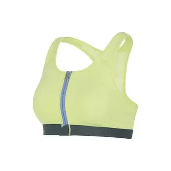 Nike Df Swoosh молния спереди бюстгальтер однотонный повседневный облегающий спортивный нижнее белье женское нижнее белье флуоресцентно-желтый DD1206-736 M
