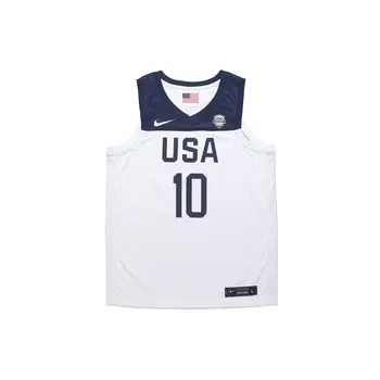 Nike Домашняя майка сборной США по футболу 2019-2020 с Джейсоном Татумом №10, дышащий быстросохнущий баскетбольный жилет для мужчин, топы белого цвета CD3189-123 S