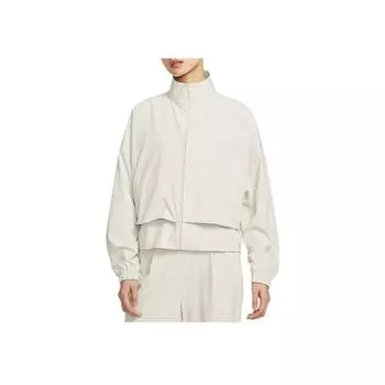 Nike Dri-Fit 24.7 Идеальная Эластичность Оверсайз Дышащая Куртка на Молнии с Длинным Рукавом Женские куртки Светло-Коричневый Светло-Железо-Рудный-Серый HJ0964-104 M