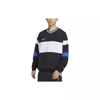 Nike Dri-Fit Academy Color Block V-образный вырез Повседневная мужская толстовка с длинным рукавом Черная FN2384-010 L
