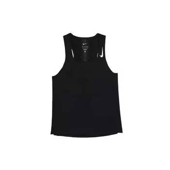 Nike Dri Fit Adv Aeroswift Logo Square Neck Майка Женская Топы Черный DM7551-010 XS