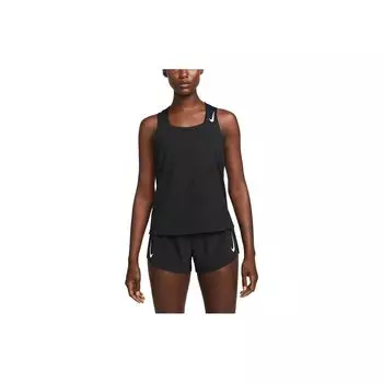 Nike Dri Fit Adv Aeroswift Logo Square Neck Майка Женская Топы Черный DM7551-010 S