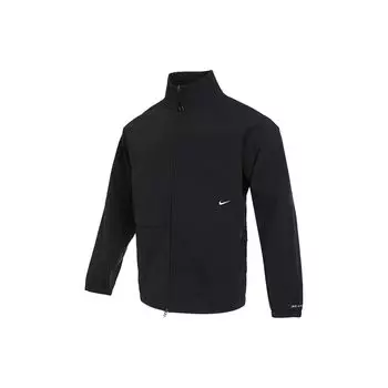 Nike Dri-Fit Adv APS. Однотонная куртка с воротником-стойкой и длинным рукавом, мужская верхняя одежда, черная DX0931-010 XXL