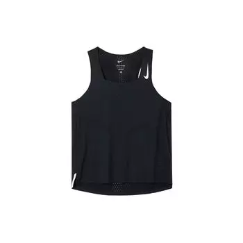 Nike Dri-FIT ADV однотонный трикотажный топ без рукавов с круглым вырезом спортивный топ женский черный DM7552-010 XS