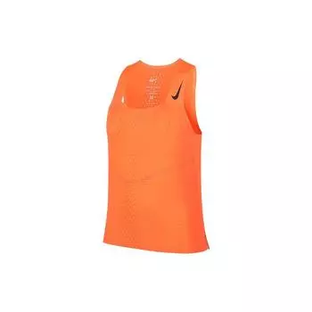 Nike Dri-FIT ADV однотонный трикотажный топ без рукавов с круглым вырезом спортивный топ женский оранжевый DM7552-635 XL