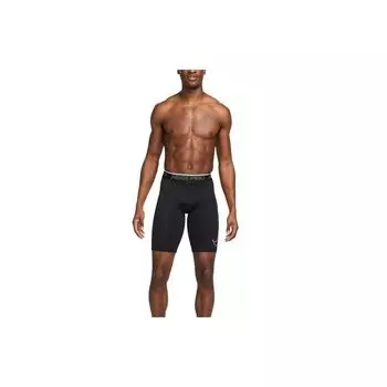 Nike Dri-Fit Буквенный Принт Быстросохнущие Тренировочные Компрессионные Шорты Мужские Шорты Черные DD1912-010 L