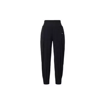Nike Dri-FIT Дышащие Быстросохнущие Спортивные Брюки до Икры с Высокой Посадкой Женские низы Черный HQ1580-010 S